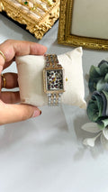 Crystal Women’s Watch Leopard – Gold Stainless Steel Bracelet